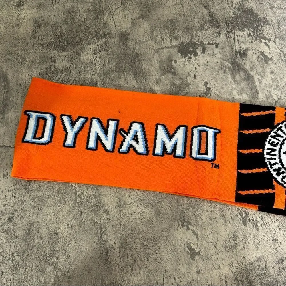 Houston Dynamo Scarf‎ MLS Orange Soccer Football Reversible